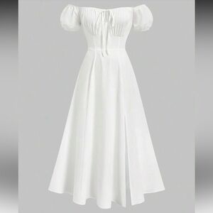 Light weight white maxi dress